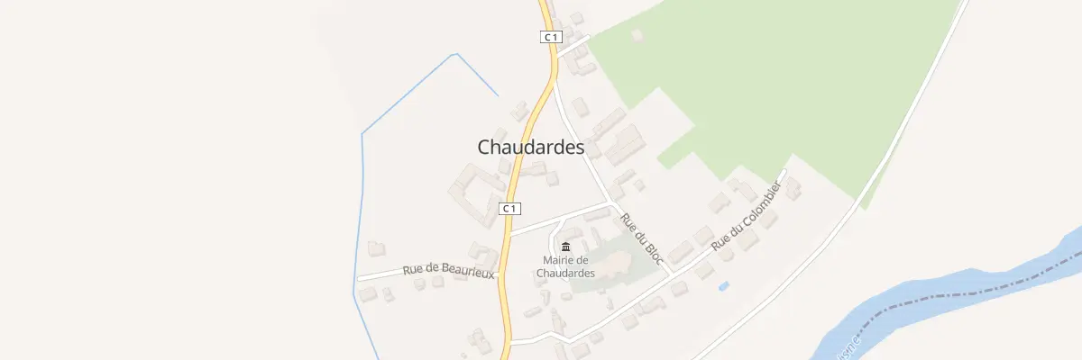 Plan du 1 Rue de l’Eglise à Chaudardes