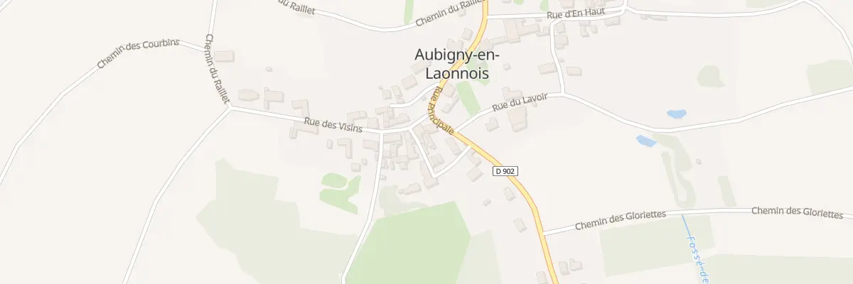 Plan du 1 Rue des Visins à Aubigny-en-Laonnois