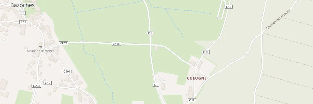 Plan du 1 Rte des Vieilles Vignes à Bazoches