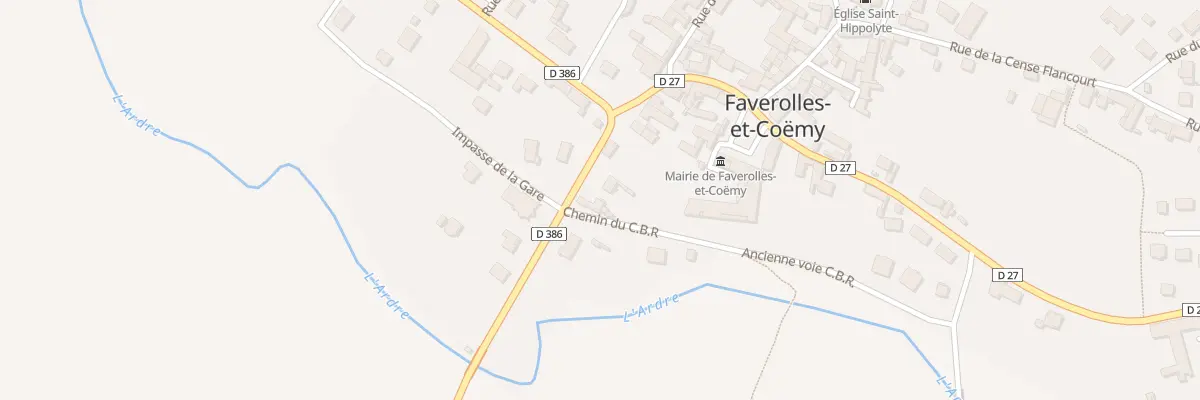 Plan du 7 Rue de l’Ardre à Faverolles-et-Coëmy