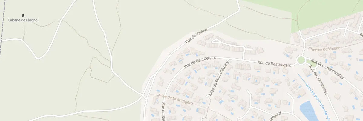 Plan du 1245 Rue de Beauregard à Saint-Gély-du-Fesc