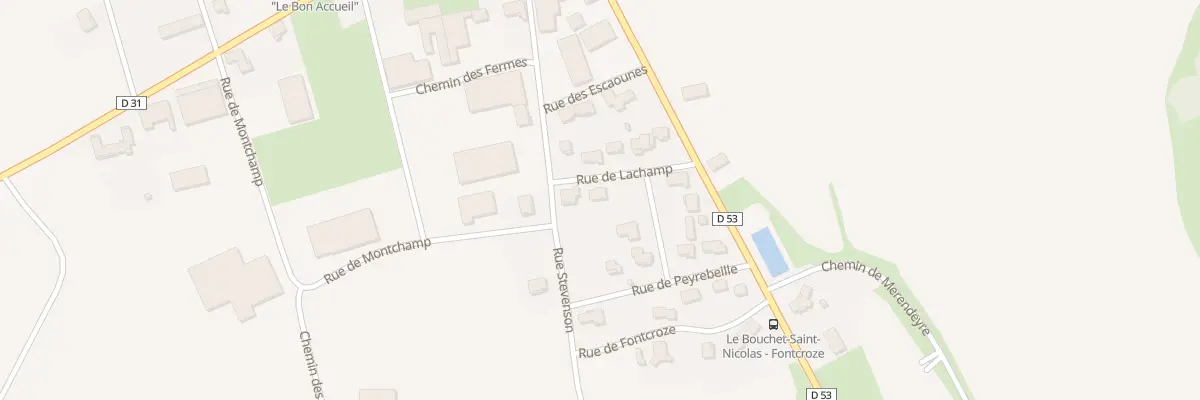 Plan du 5174 Le Bourg au Bouchet-Saint-Nicolas