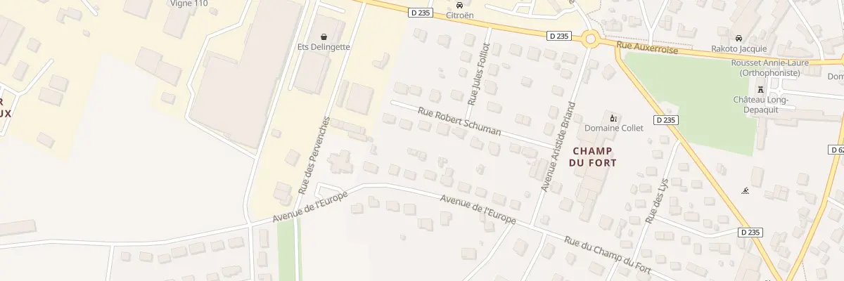 Plan du 13 Rue Robert Schuman à Chablis