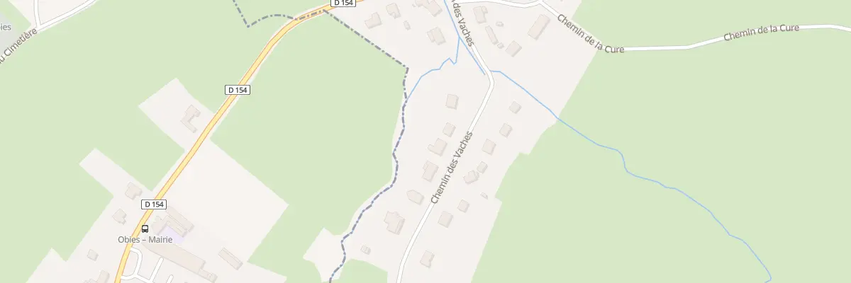 Plan du 190 Che des Vaches à Mecquignies