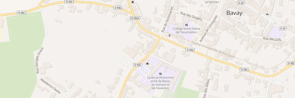 Plan du 10 Rue de la Chaussée à Bavay