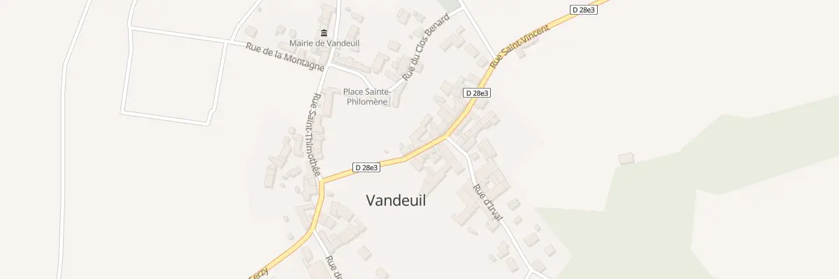 Plan du 12 Rue Saint Vincent à Vandeuil
