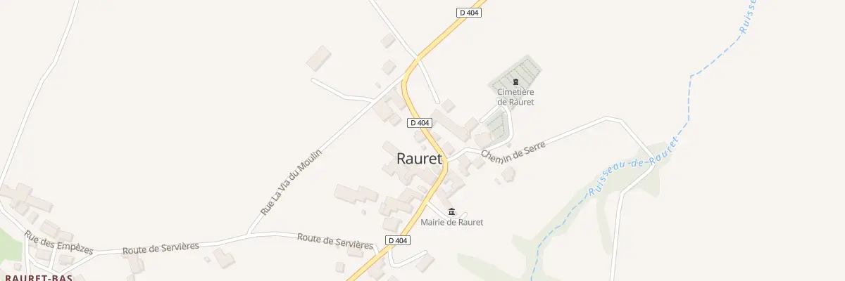 Plan du 5012 Rauret Haut à Rauret