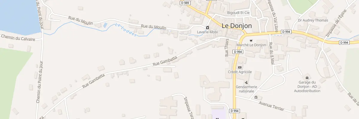 Plan du 27 Rue Gambetta au Donjon