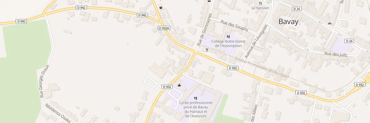 Plan du 4 Rue de la Chaussée à Bavay
