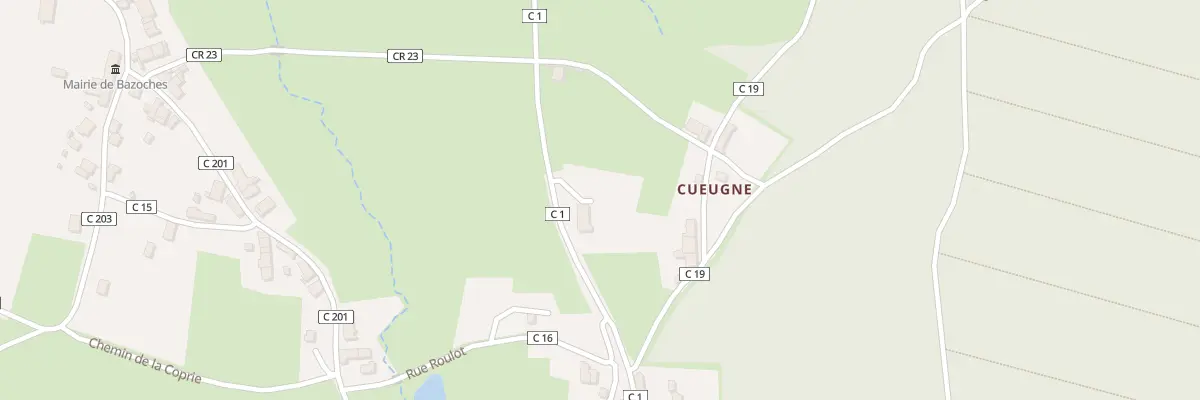 Plan du 3 Rte des Vieilles Vignes à Bazoches