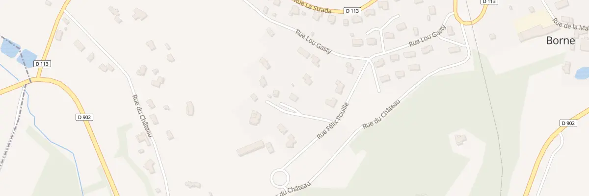 Plan du 17 Rue Lou Gasty à Borne