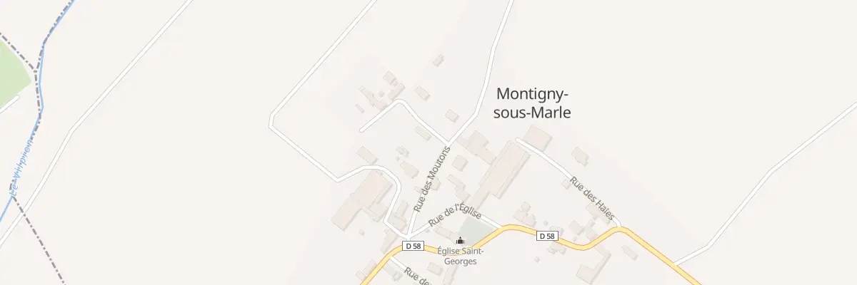 Plan du 3 Rue des Moutons à Montigny-sous-Marle