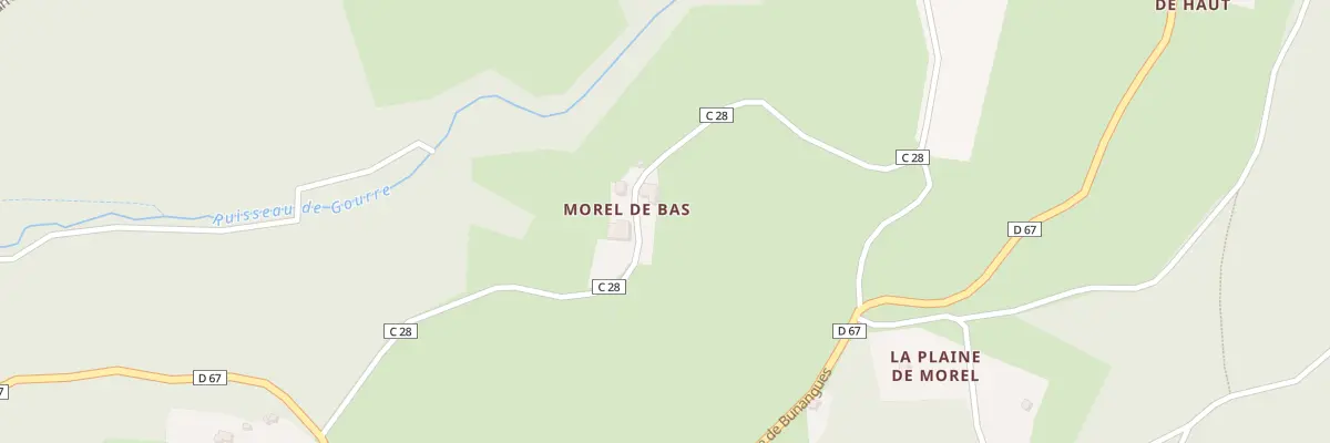 Plan du 311 Rte de Gourre à Ambert