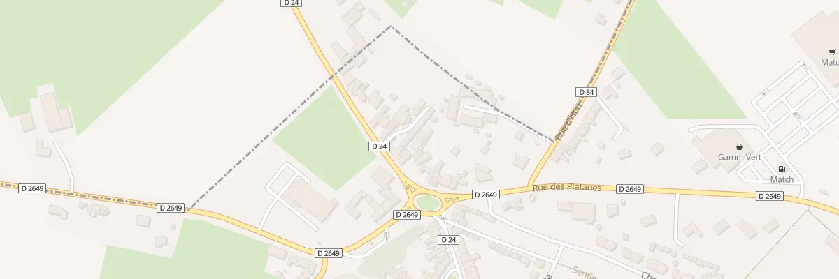 Plan du 16 Pte de Valenciennes à Bavay