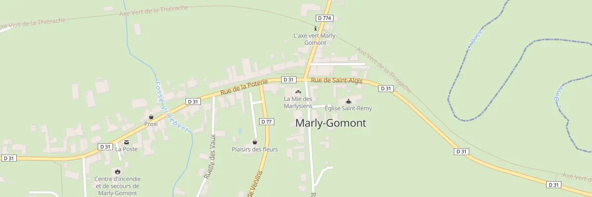 Plan du 1 Rue de la Poterie à Marly-Gomont
