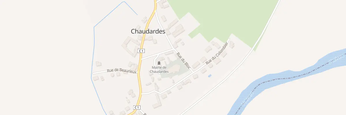 Plan du 2 Rue de l’Eglise à Chaudardes
