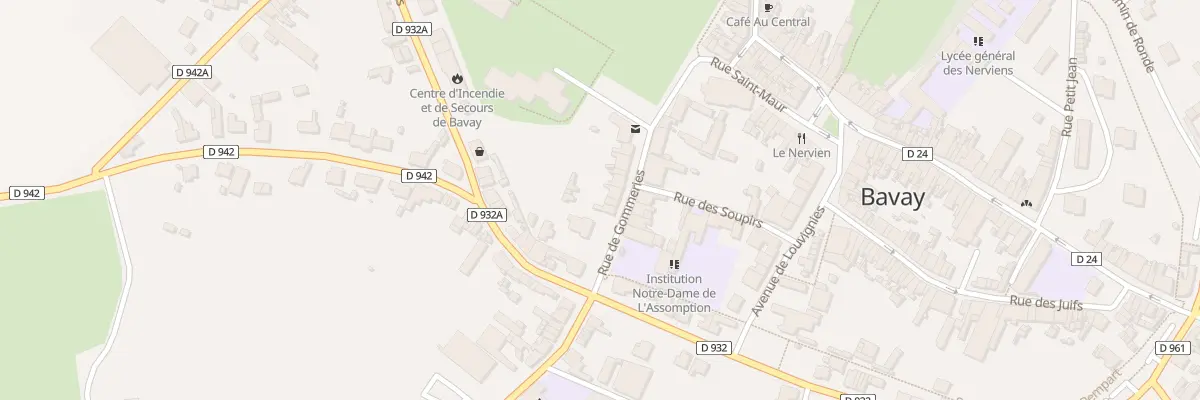 Plan du 16 Rue de Gommeries à Bavay