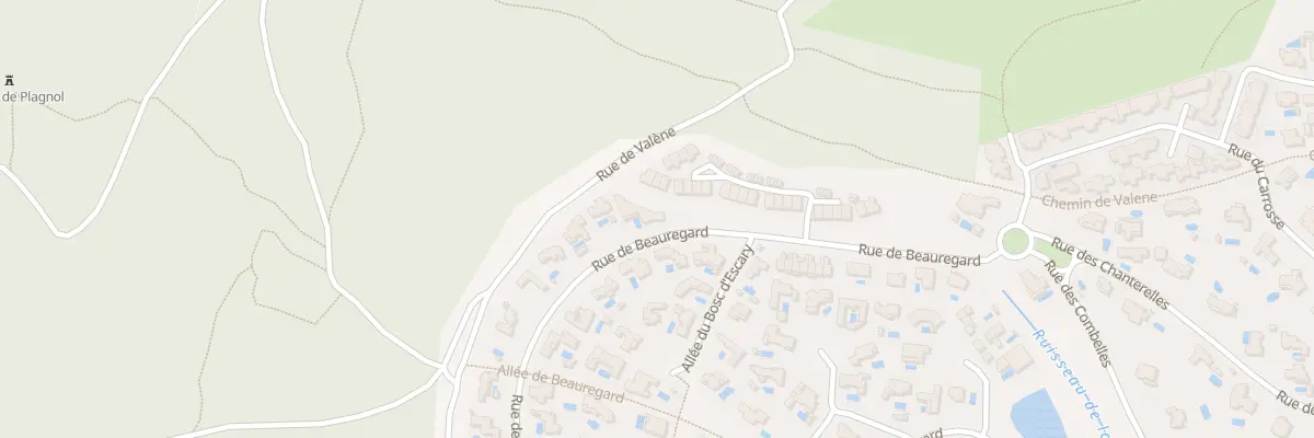 Plan du 1271 Rue de Beauregard à Saint-Gély-du-Fesc