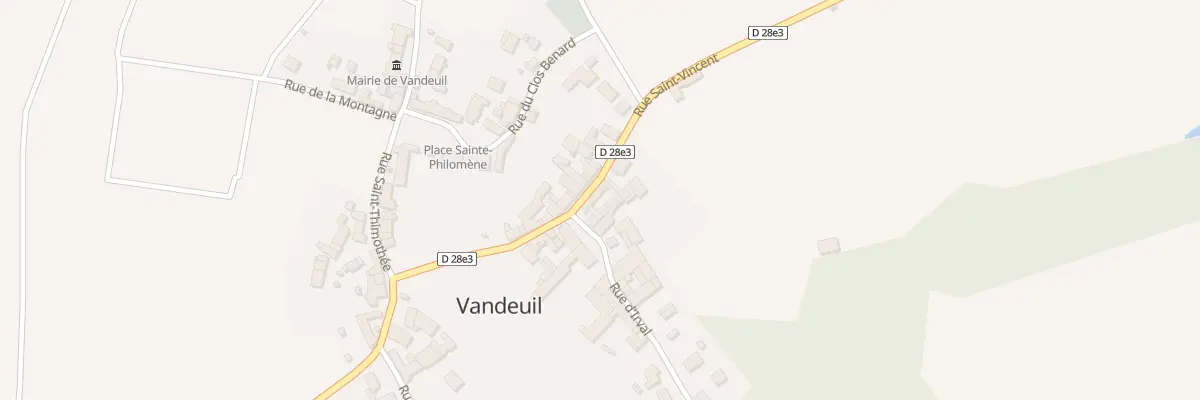 Plan du 9 Rue Saint Vincent à Vandeuil