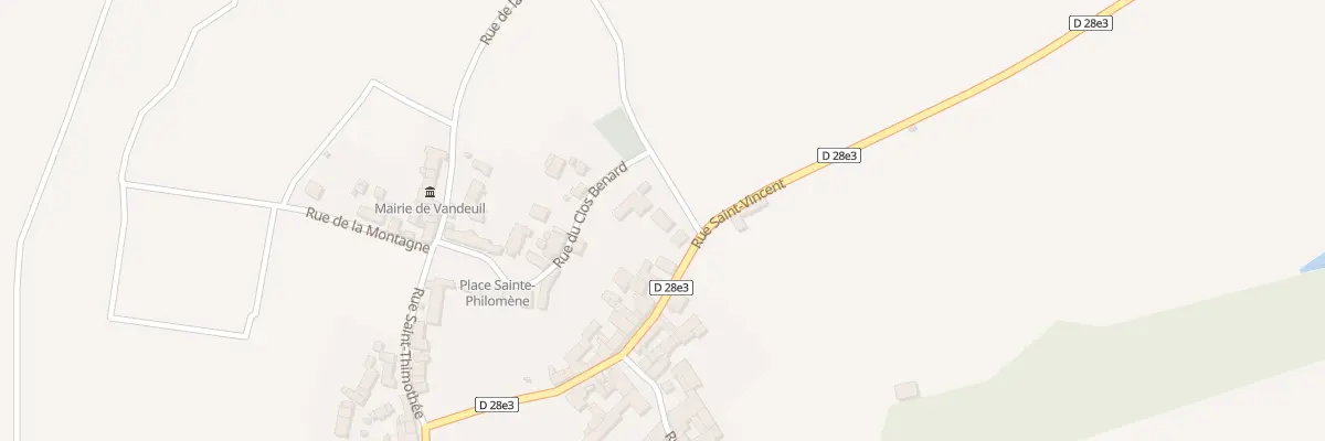 Plan du 8 Rue du Clos Benard à Vandeuil