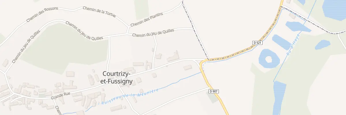 Plan du 4 Gr Grand Rue à Courtrizy-et-Fussigny