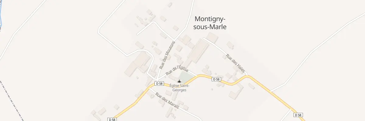 Plan du 1 Rue de l’Eglise à Montigny-sous-Marle