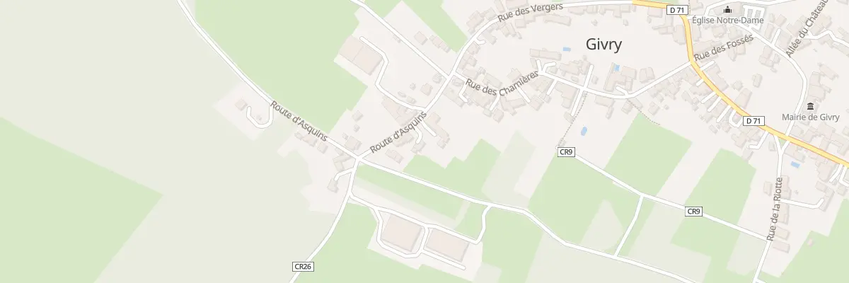 Plan du 5 Rte d’Asquins à Givry