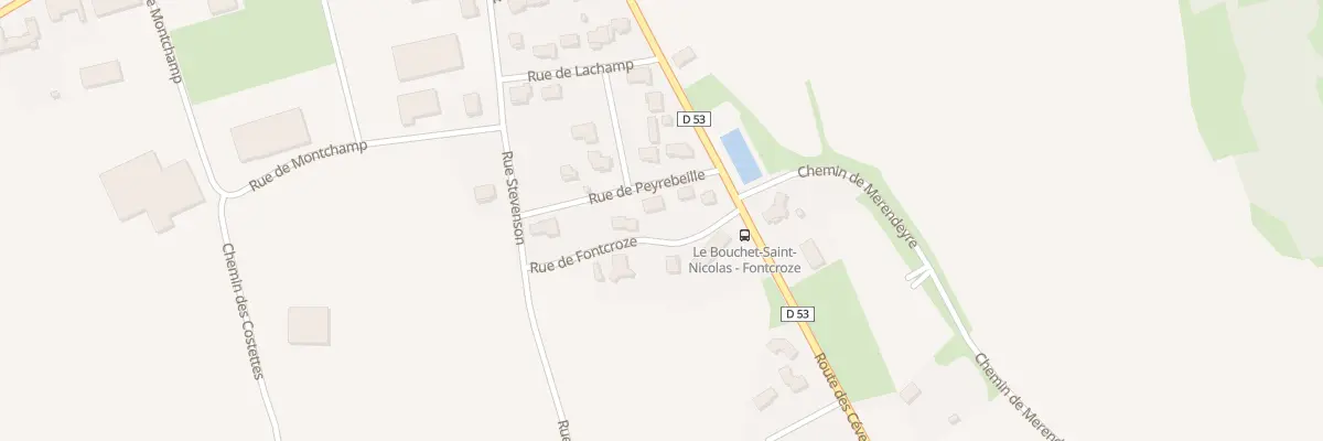 Plan du 55 Rue de Peyrebeille au Bouchet-Saint-Nicolas
