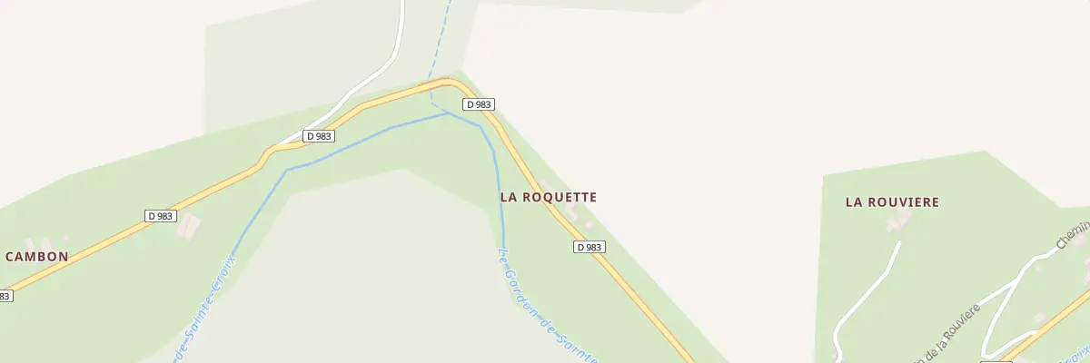 Plan du 5025A La Roque à Moissac-Vallée-Française