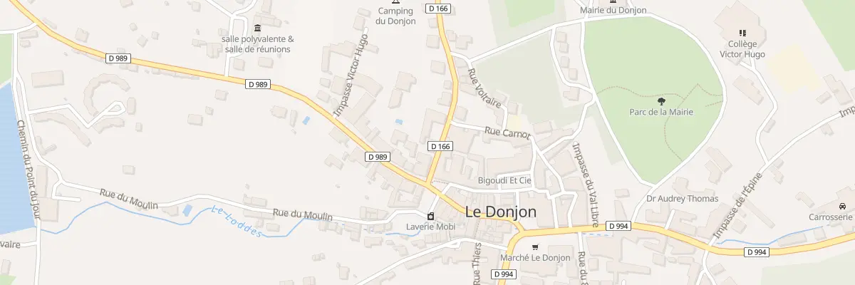 Plan du 7 Rue du Général de Gaulle au Donjon
