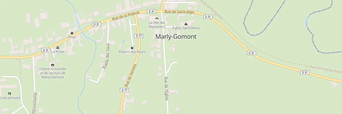 Plan du 7 Rue de l’Eglise à Marly-Gomont