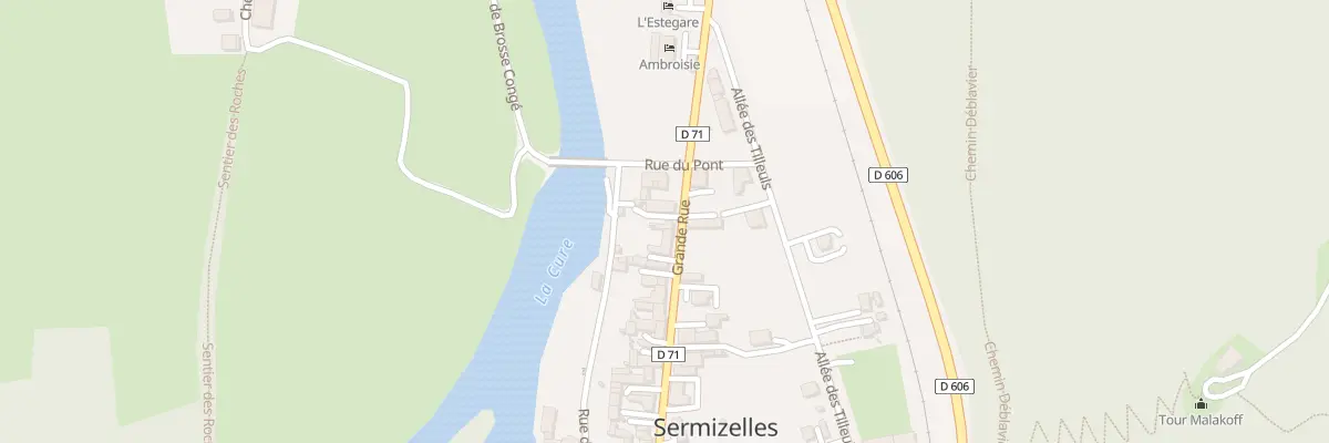 Plan du 9 Gr Grande Rue à Sermizelles