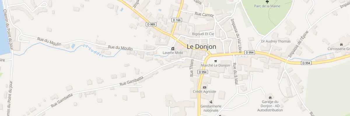 Plan du 16B Rue Gambetta au Donjon