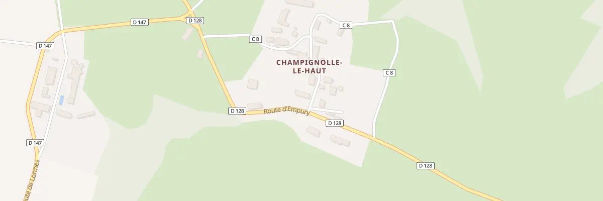 Plan du 168 Champignolle Le Haut à Bazoches