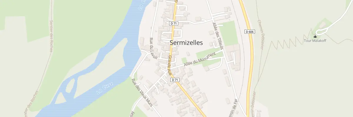 Plan du 28 Gr Grande Rue à Sermizelles