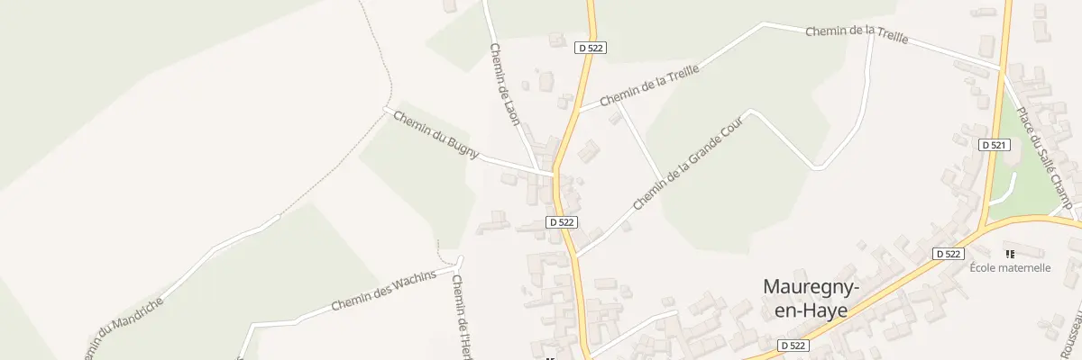 Plan du 25 Rue Charles de Gaulle à Mauregny-en-Haye