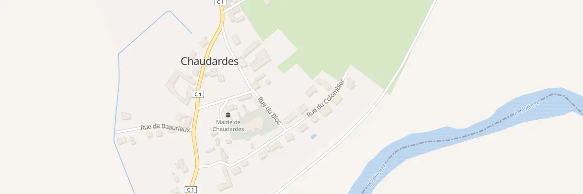 Plan du 9 Rue du Colombier à Chaudardes