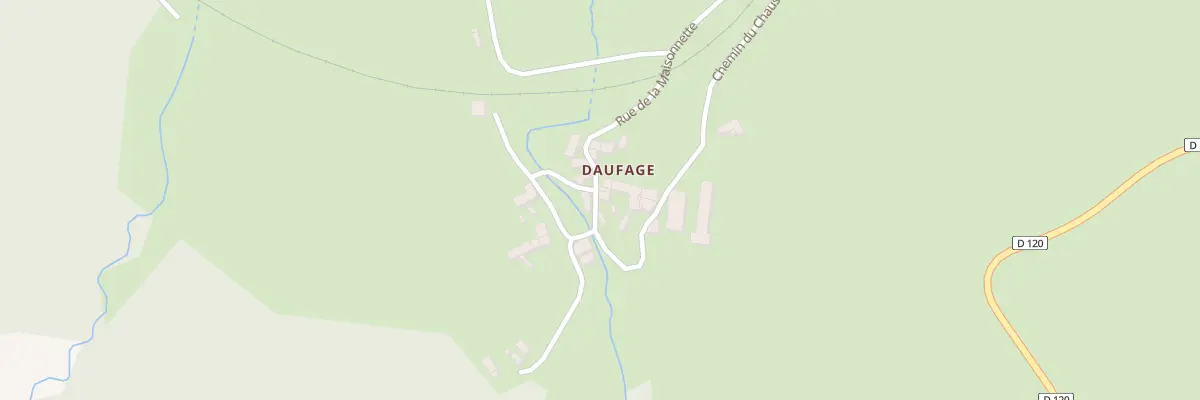 Plan du 5153 Daufage à Mont Lozère et Goulet