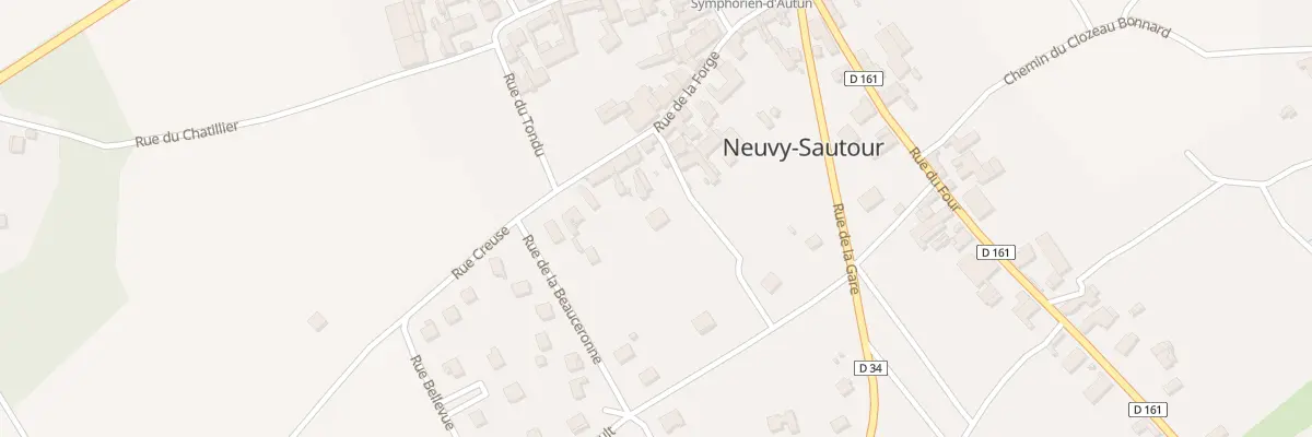 Plan du 2 Imp de la Forge à Neuvy-Sautour