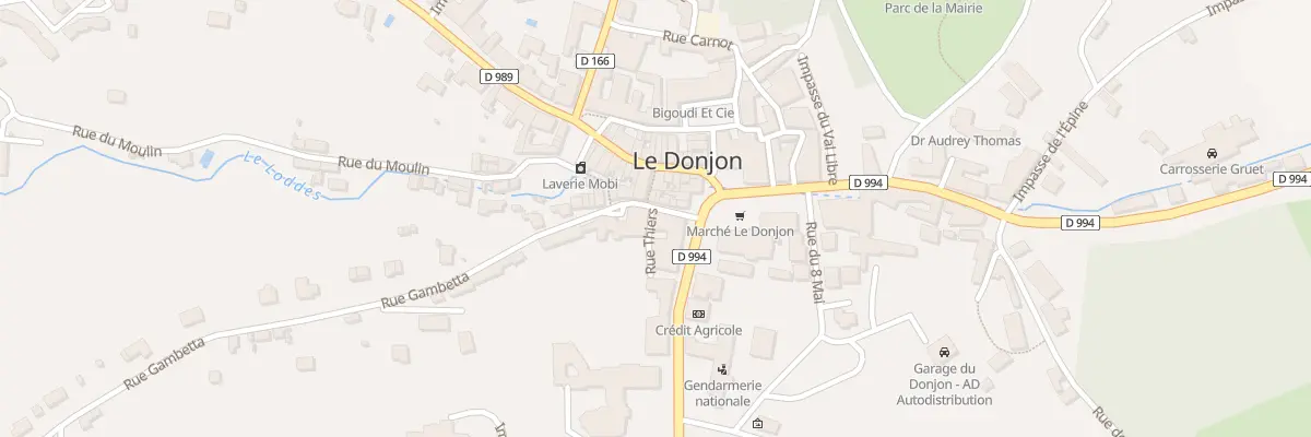 Plan du 3 Rue Gambetta au Donjon