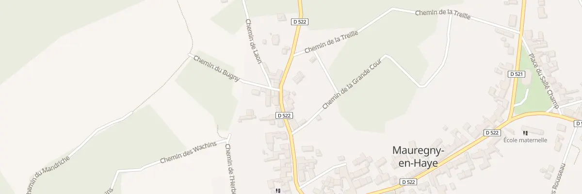 Plan du 16 Rue Charles de Gaulle à Mauregny-en-Haye
