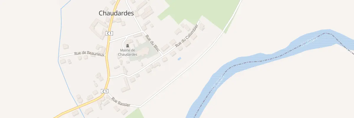 Plan du 10 Rue du Colombier à Chaudardes