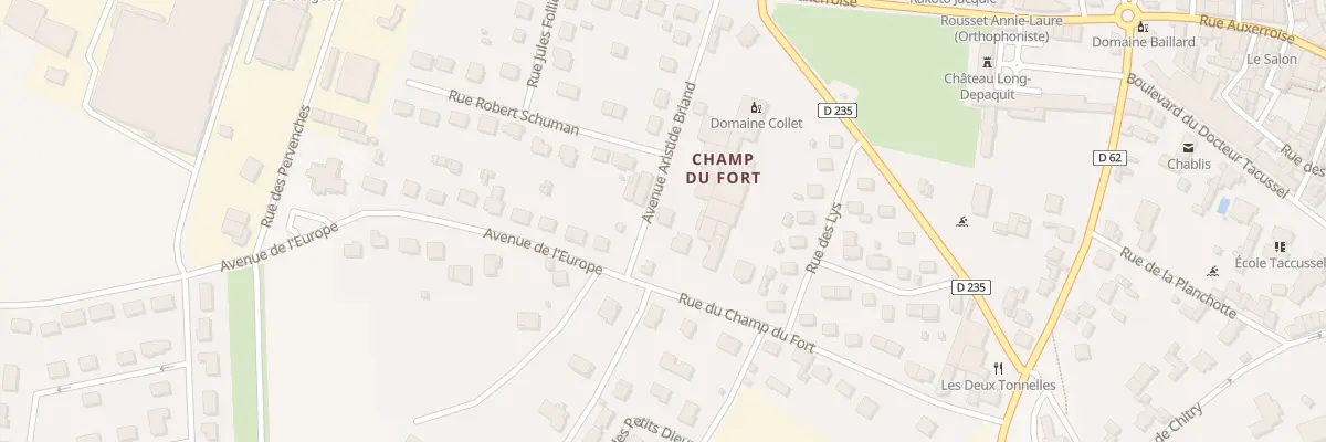 Plan du 5 Av Aristide Briand à Chablis