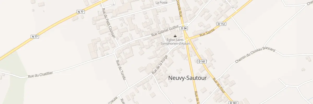 Plan du 10 Rue de l’Eglise à Neuvy-Sautour