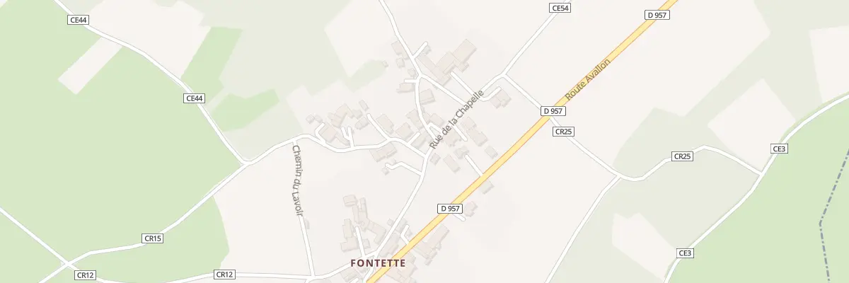 Plan du 17 Rue de la Chapelle (Fontette) à Saint-Père