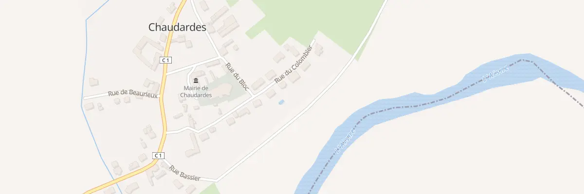 Plan du 10B Rue du Colombier à Chaudardes