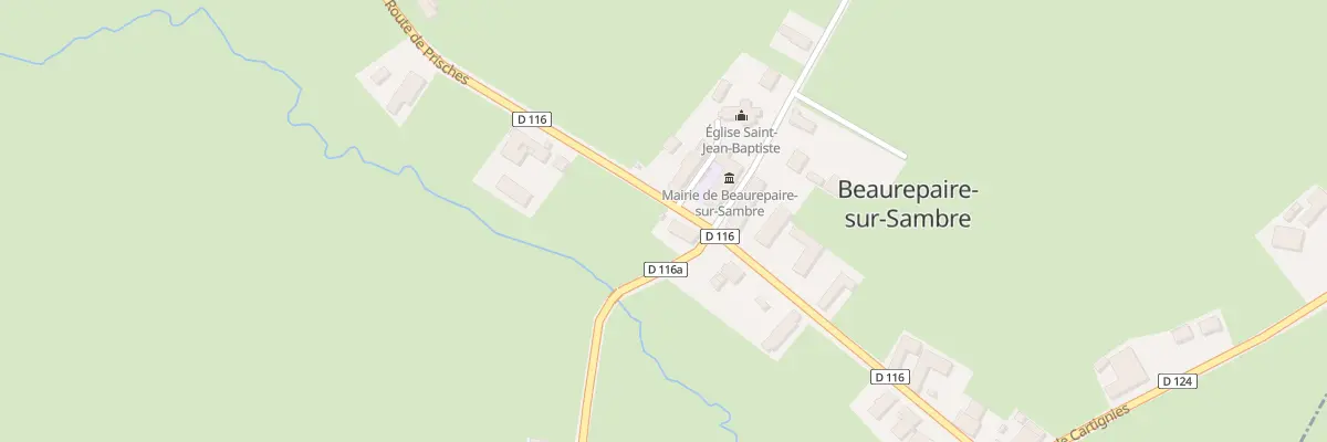Plan du 1 Rte de Prisches à Beaurepaire-sur-Sambre