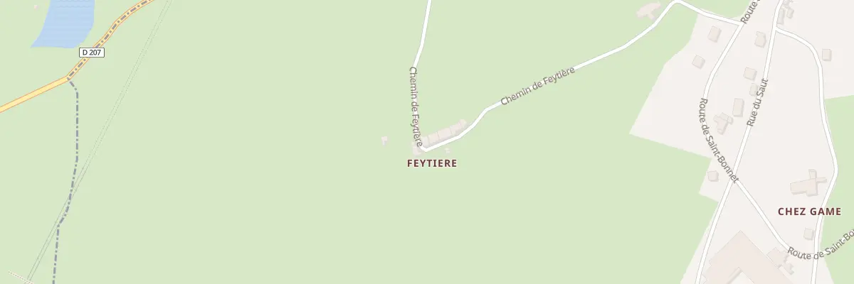 Plan du 426 Che de Feytière à Saint-Martin-d’Estréaux