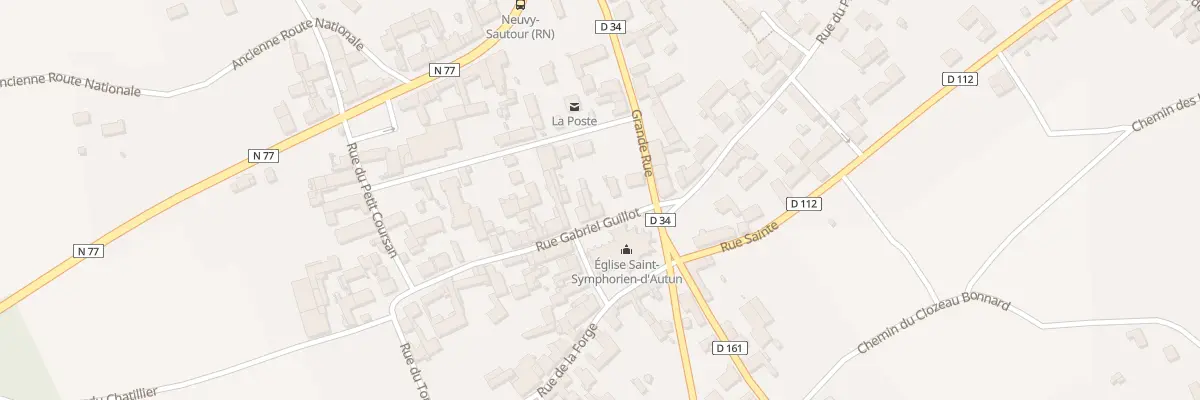 Plan du 21 Rue Gabriel Guillot à Neuvy-Sautour