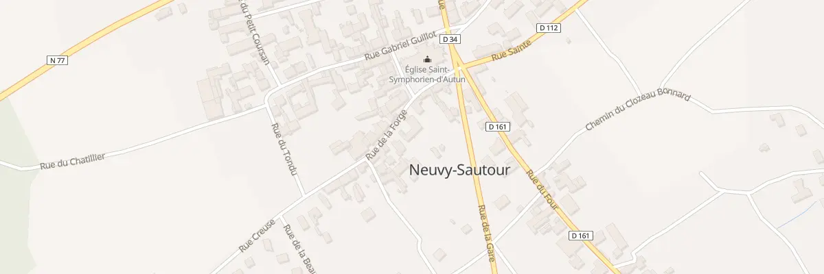 Plan du 9 Rue de la Forge à Neuvy-Sautour
